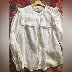 Embroidered long sleeve shirt